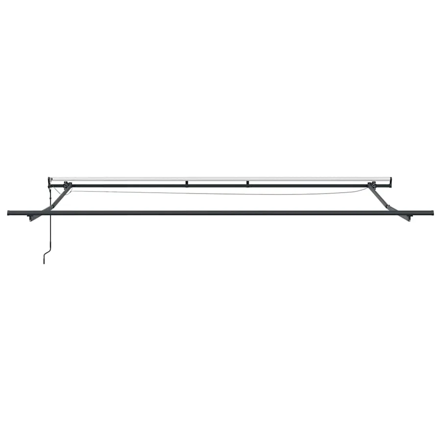 Auvent rétractable automatique avec LED anthracite et blanc - 9