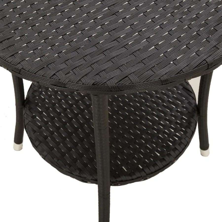 Chaises inclinables de jardin lot de 2 et table résine tressée - 10