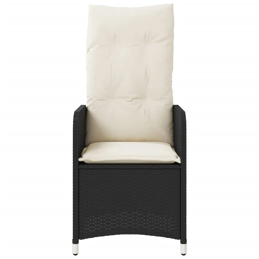 Chaises inclinables de jardin lot de 2 et table résine tressée - 5