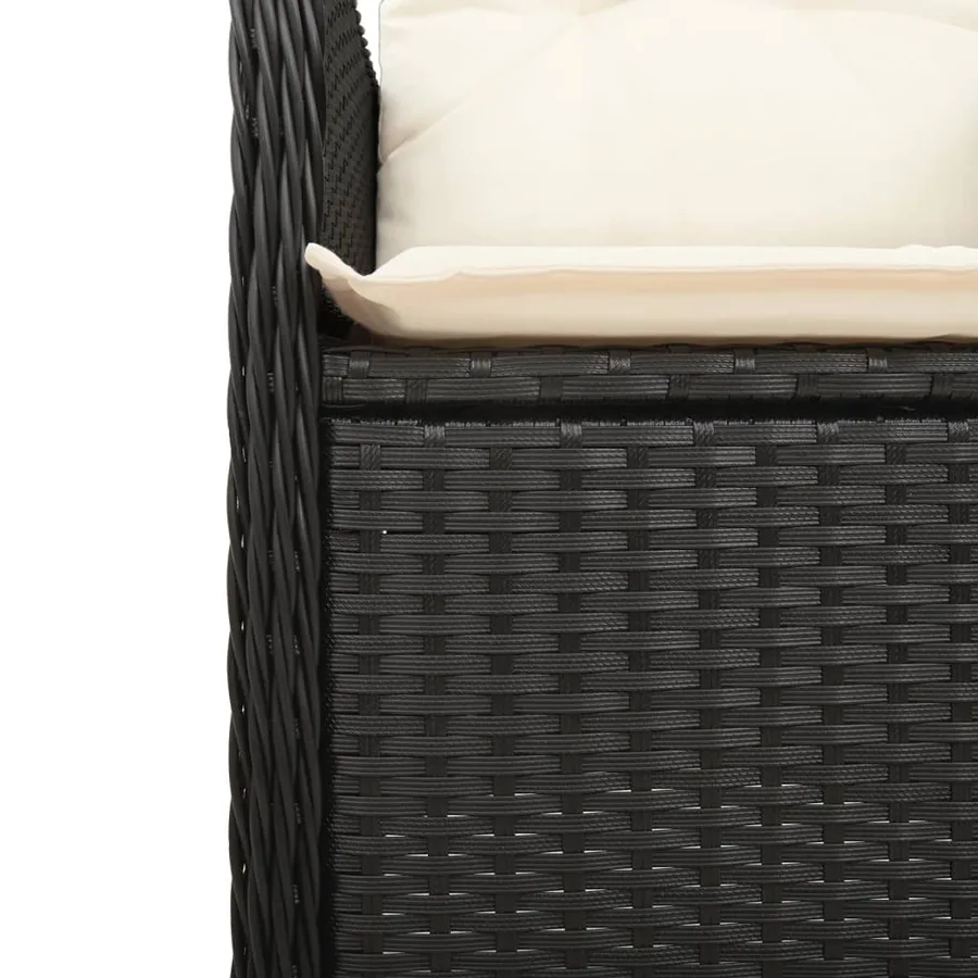 Chaises inclinables de jardin lot de 2 et table résine tressée - 9