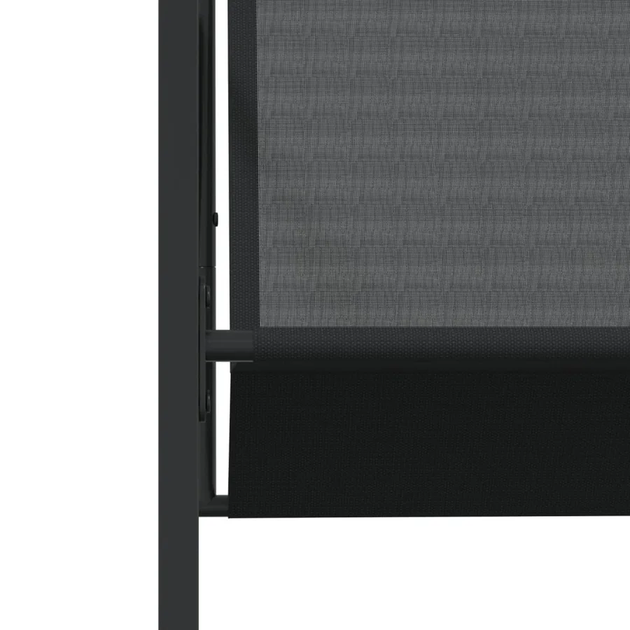 Ensemble à manger de jardin 13 pcs noir textilène - 6