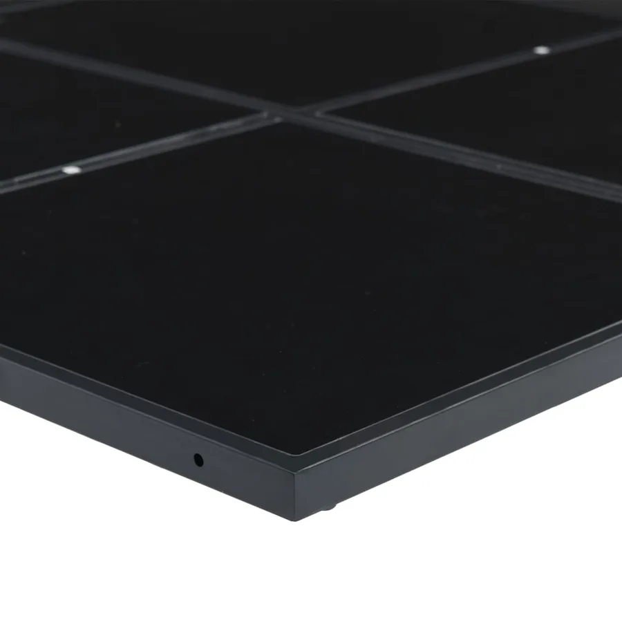 Ensemble à manger de jardin 9 pcs noir textilène - 7