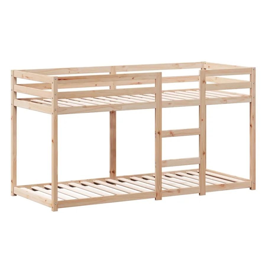 Lit superposé sans matelas 90x200 cm bois de pin massif - 5