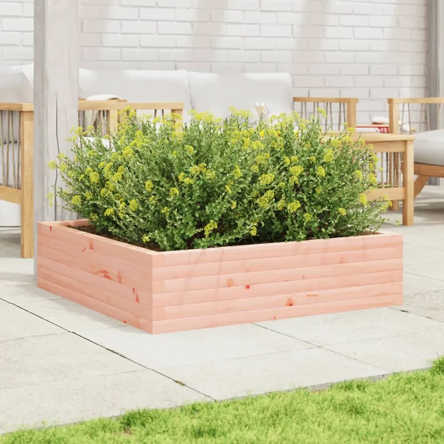 Jardinière 90x90x23 cm bois massif douglas - 3