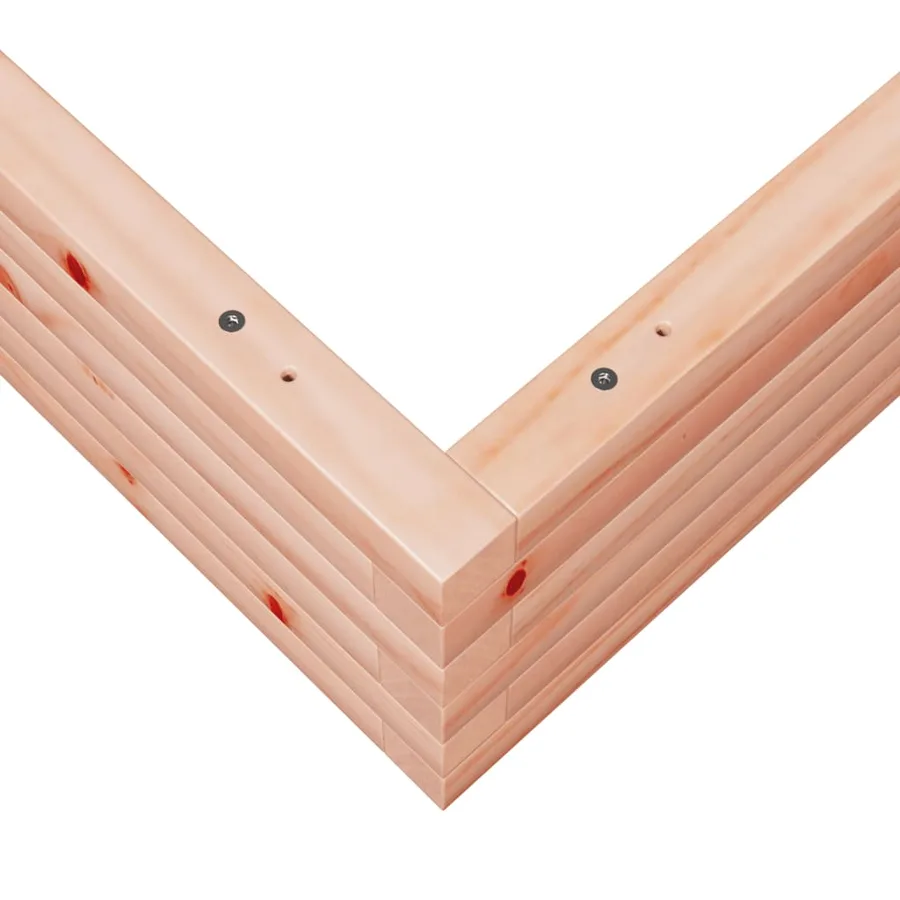 Jardinière 90x90x23 cm bois massif douglas - 8