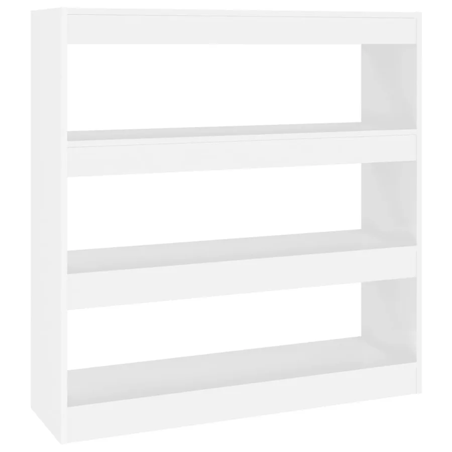 Bibliothèque/Séparateur de pièce Blanc 100x30x103 cm - 2