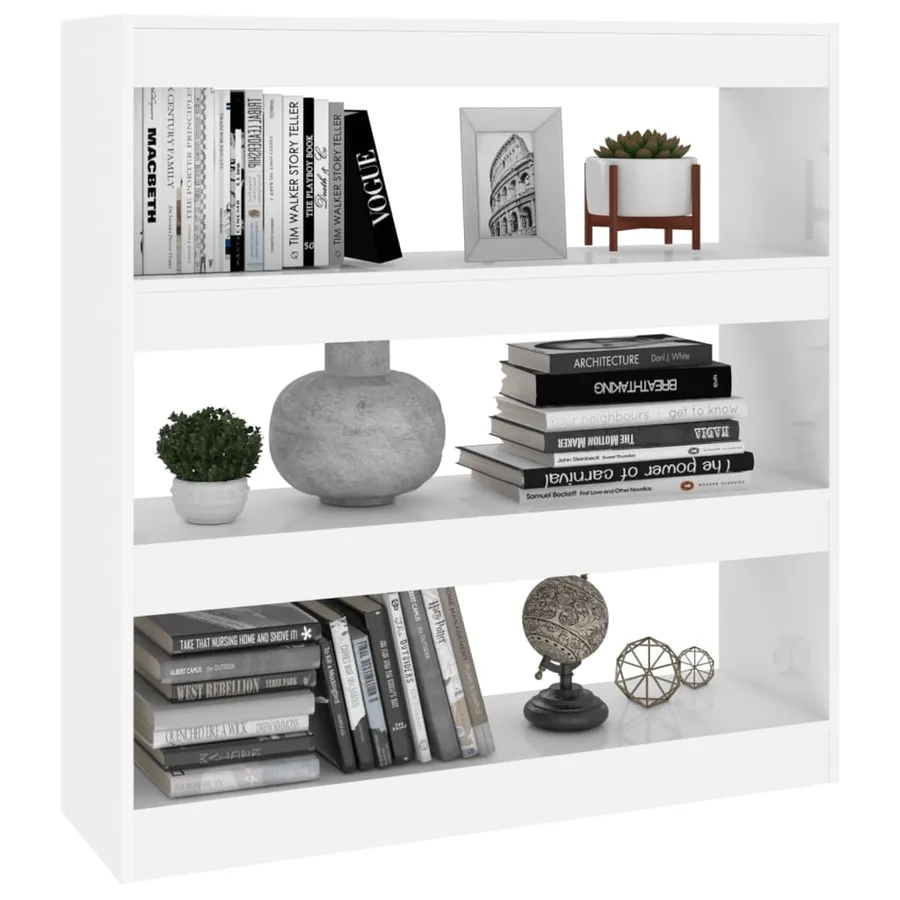 Bibliothèque/Séparateur de pièce Blanc 100x30x103 cm - 6