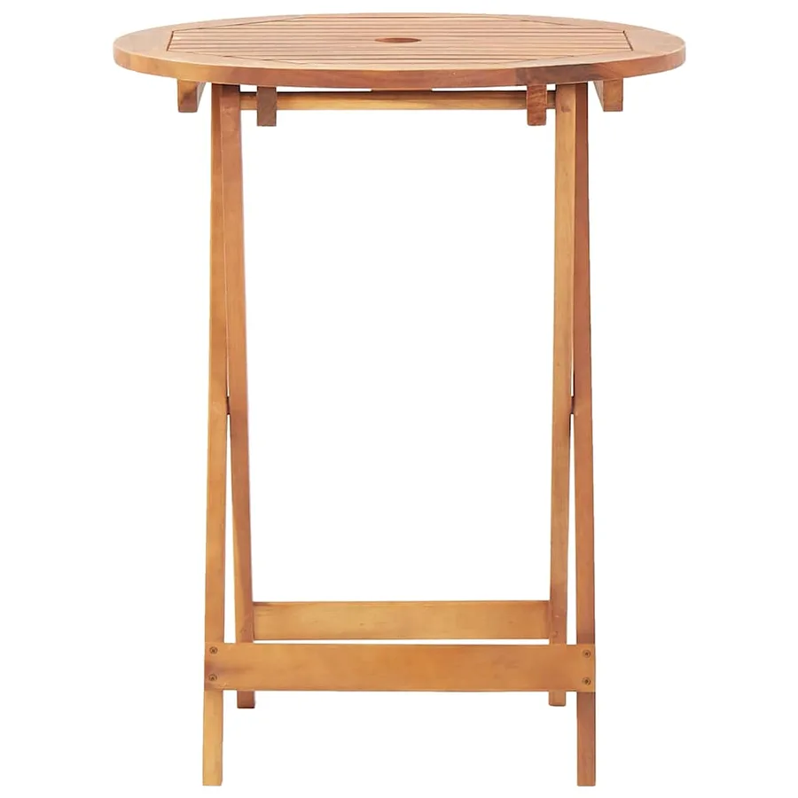 Ensemble de bistro 3 pcs noir polypropylène et bois massif - 6