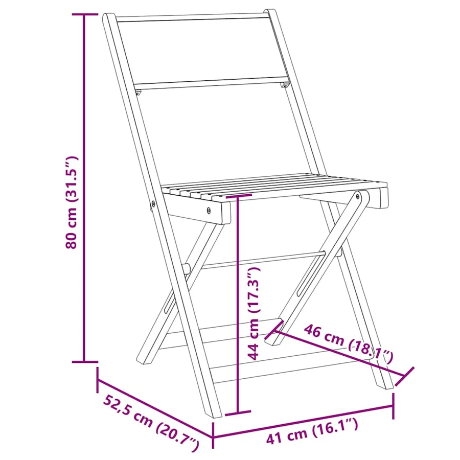 Chaises de bistrot lot de 2 blanc crème bois acacia et tissu - 11