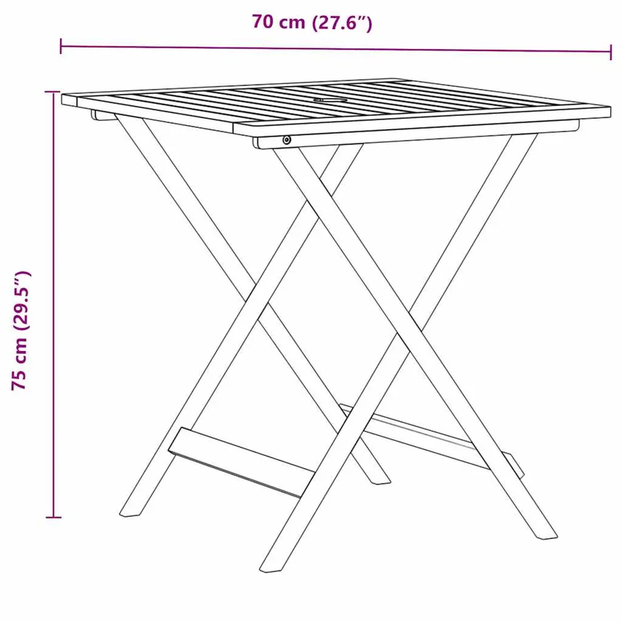 Ensemble de bistro 3 pcs anthracite tissu et bois massif - 13
