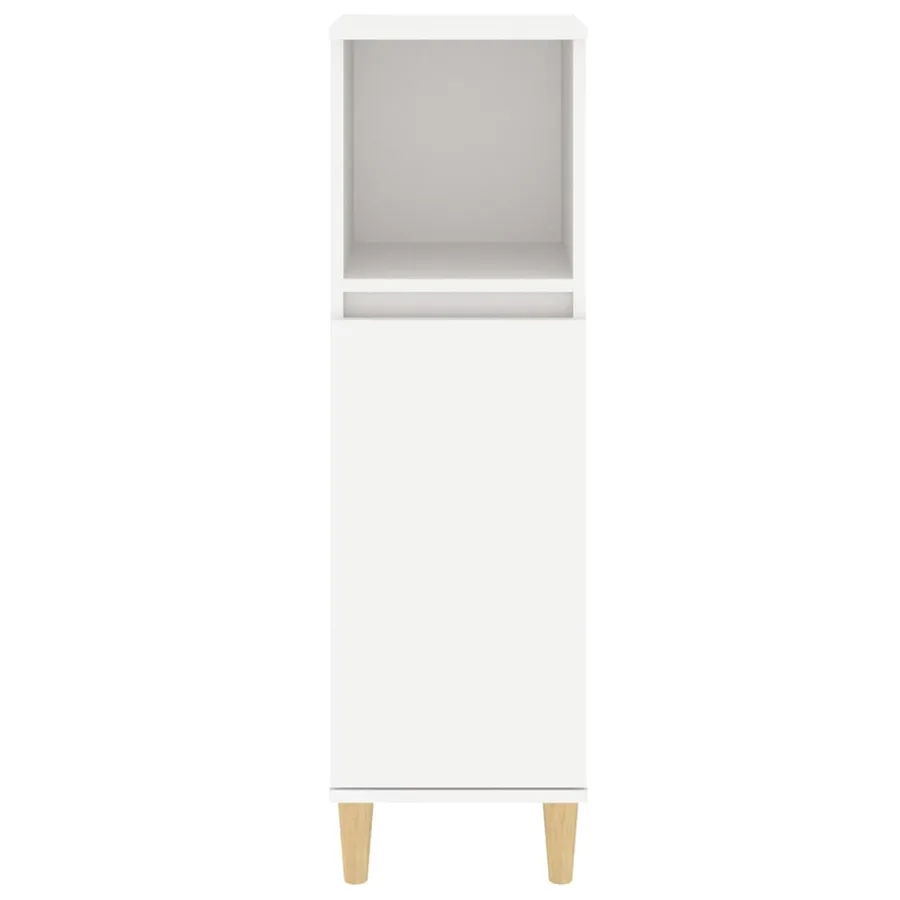 Armoire de salle de bain blanc 30x30x100 cm bois d'ingénierie - 7
