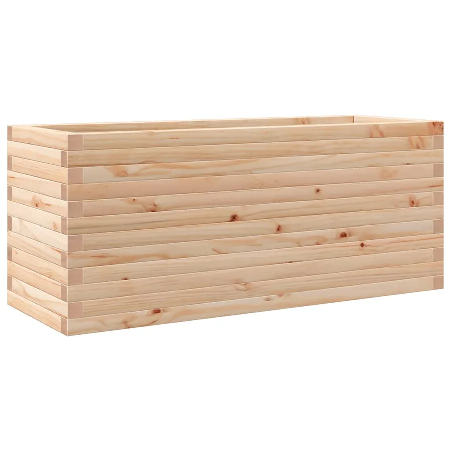Jardinière 110x40x45,5 cm bois de pin massif - 2