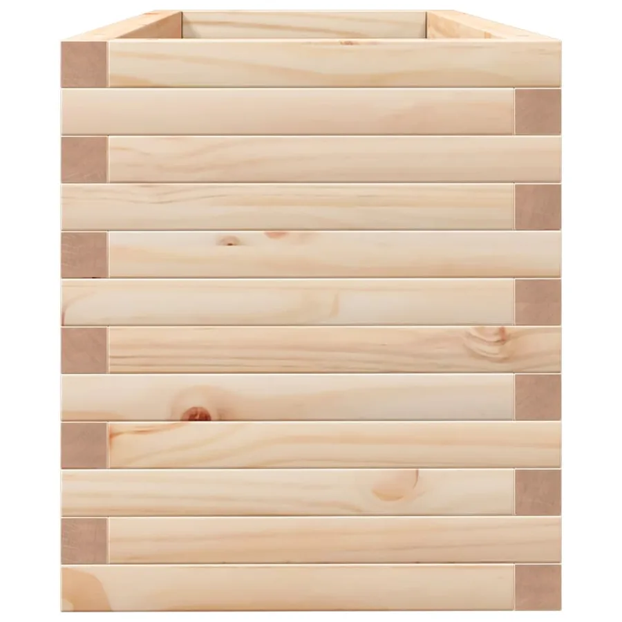 Jardinière 110x40x45,5 cm bois de pin massif - 6