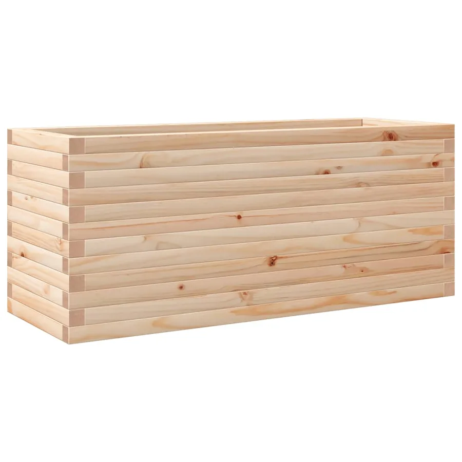 Jardinière 110x40x45,5 cm bois de pin massif - 7