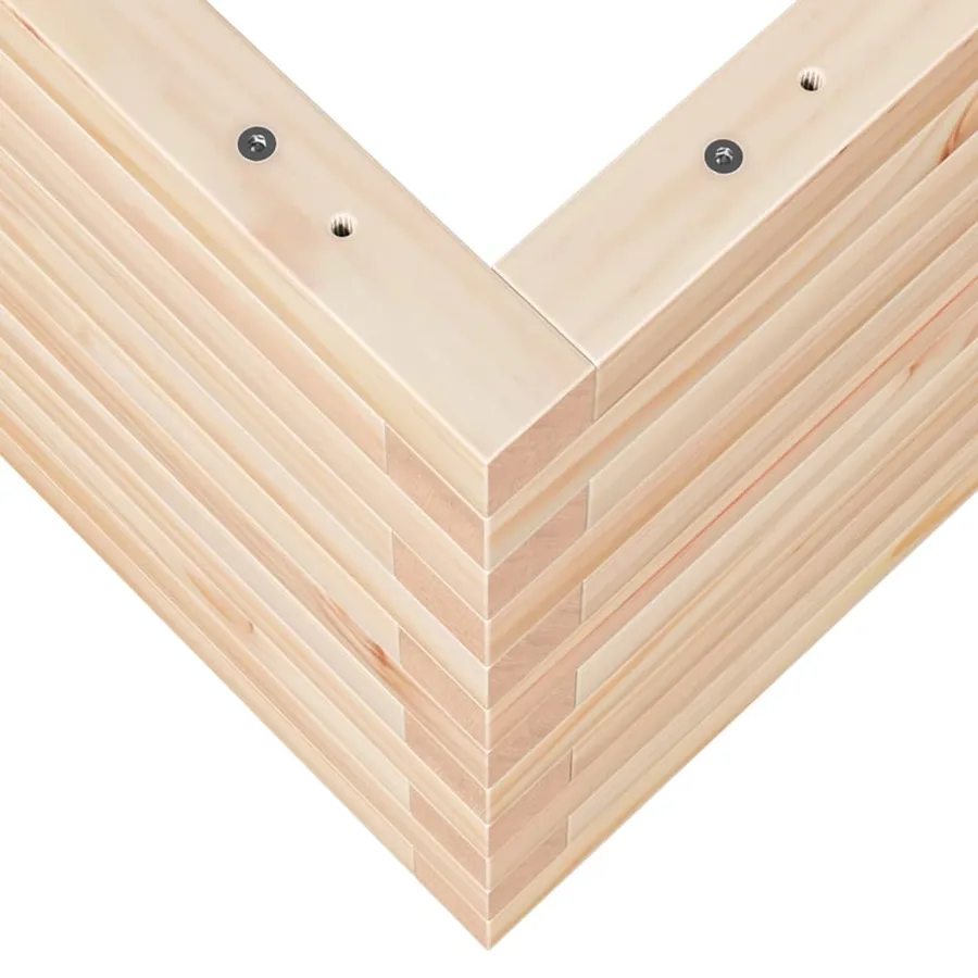 Jardinière 110x40x45,5 cm bois de pin massif - 8