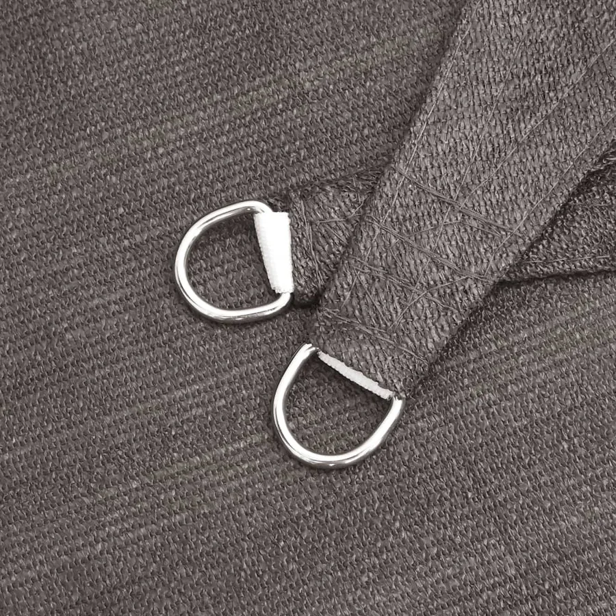 Voile d'ombrage 160 g/m² Anthracite 2,5x3 m PEHD - 6