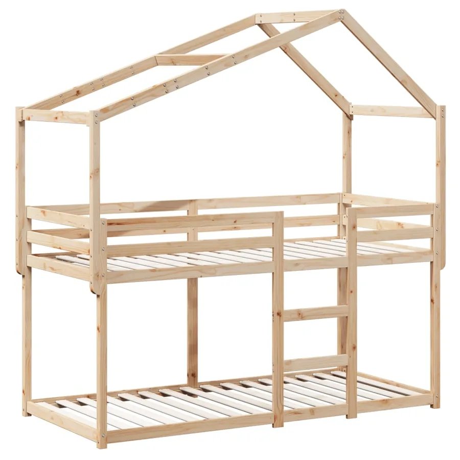 Lit superposé sans matelas 75x190 cm bois de pin massif - 3