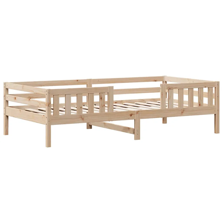 Cadre de lit sans matelas 90x200 cm bois de pin massif - 3