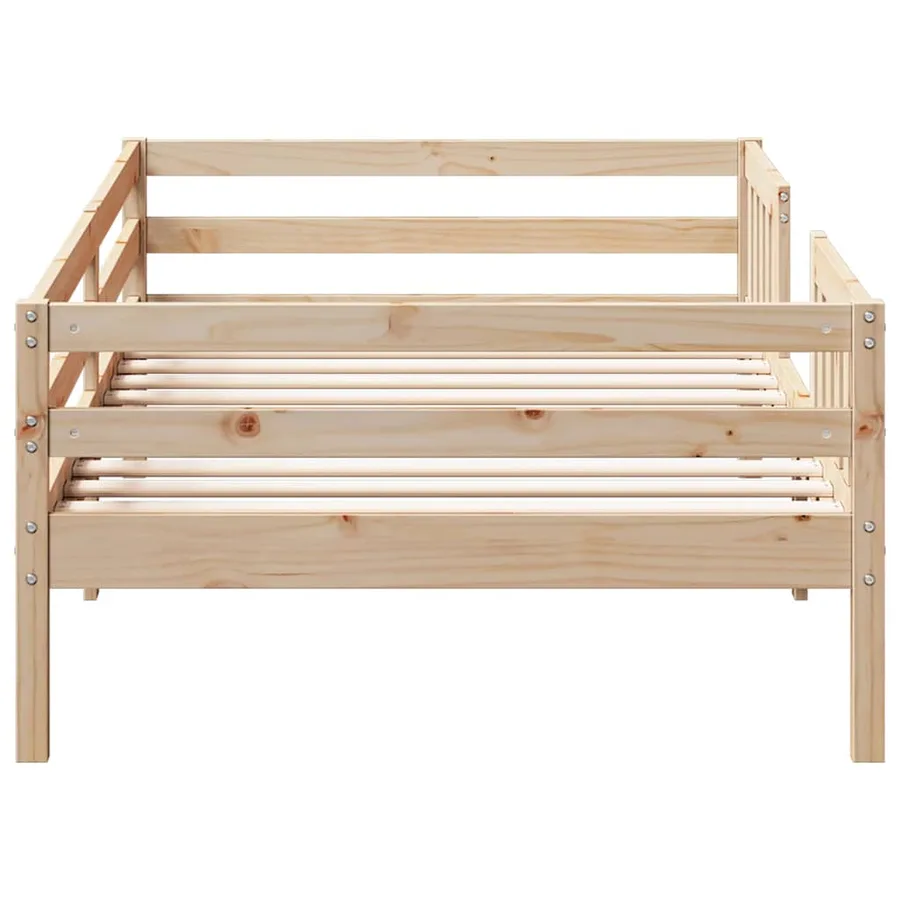 Cadre de lit sans matelas 90x200 cm bois de pin massif - 5