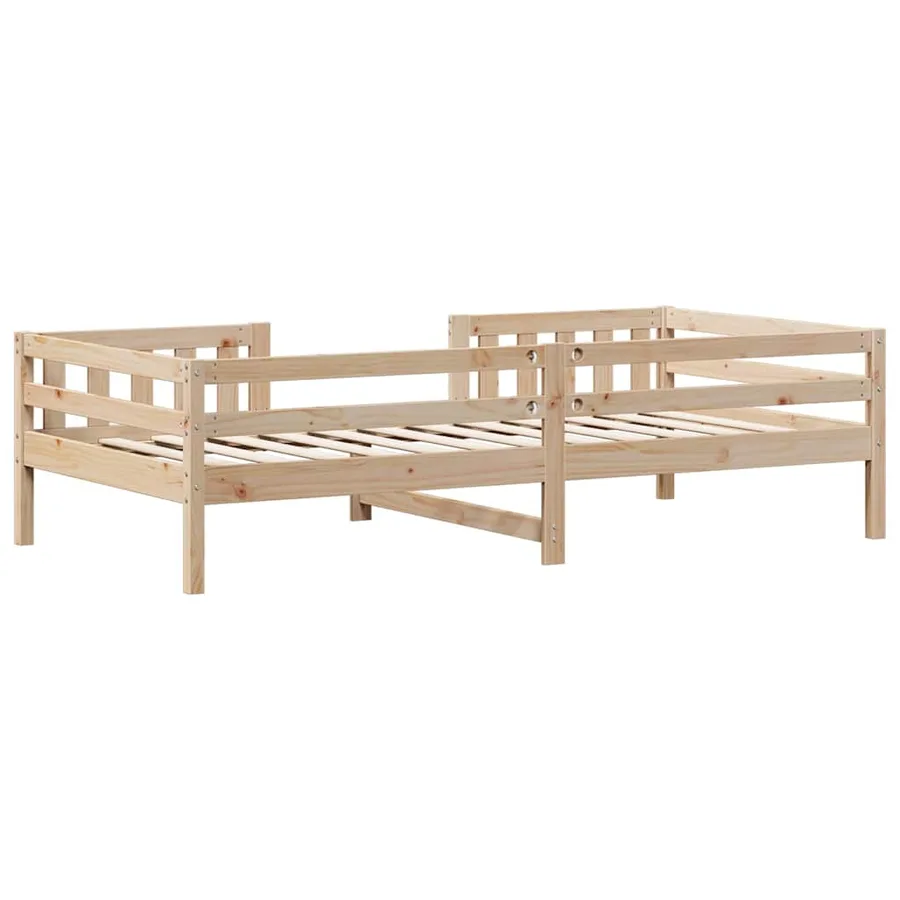 Cadre de lit sans matelas 90x200 cm bois de pin massif - 6