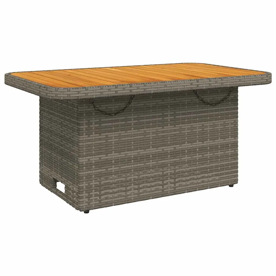 Salon de jardin 3 pcs avec coussins Gris Résine tressée - 5