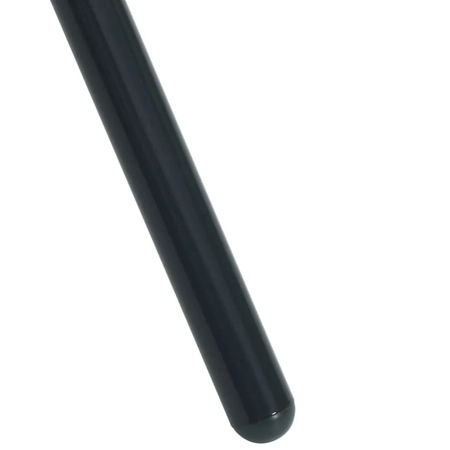 Table de patio ronde anthracite acier enduit de poudre - 7