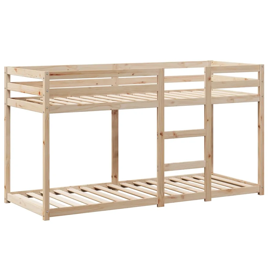 Lit superposé sans matelas 75x190 cm bois de pin massif - 7