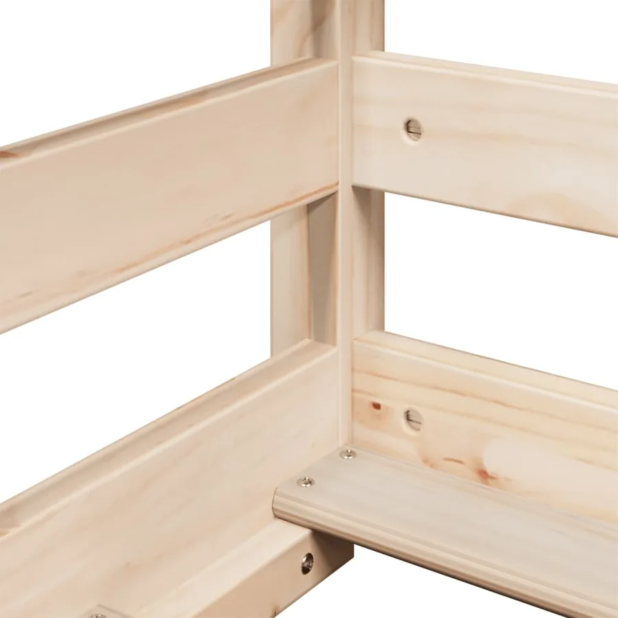 Lit superposé sans matelas 75x190 cm bois de pin massif - 9