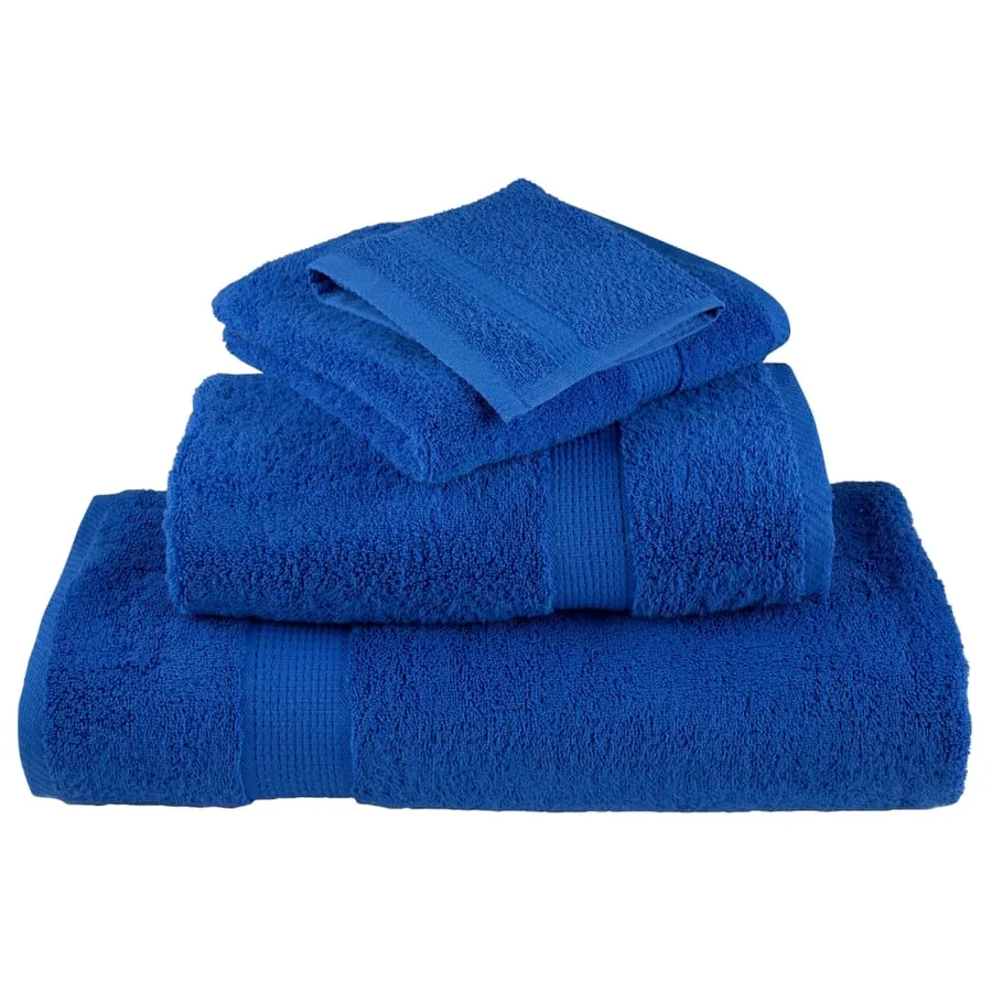 Serviettes de sauna de qualité supérieure SOLUND 10 pcs bleu - 4
