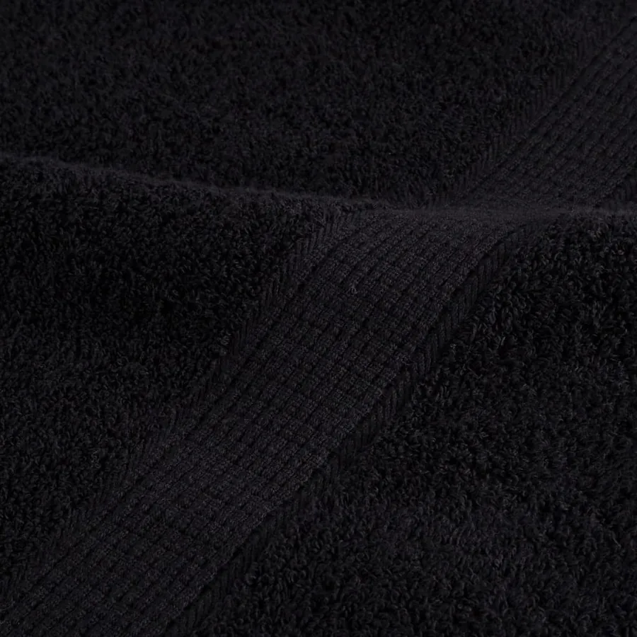 Serviettes de douche de qualité supérieure SOLUND 10 pcs noir - 7