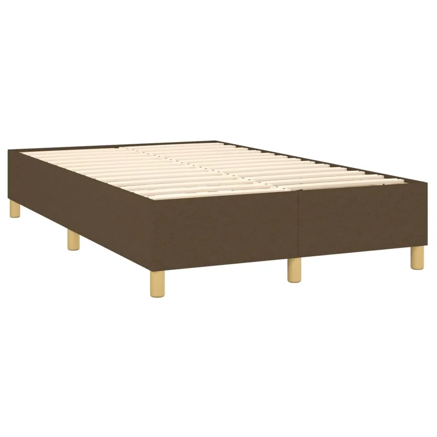 Sommier à lattes de lit avec matelas Marron foncé 120x200 cm - 4