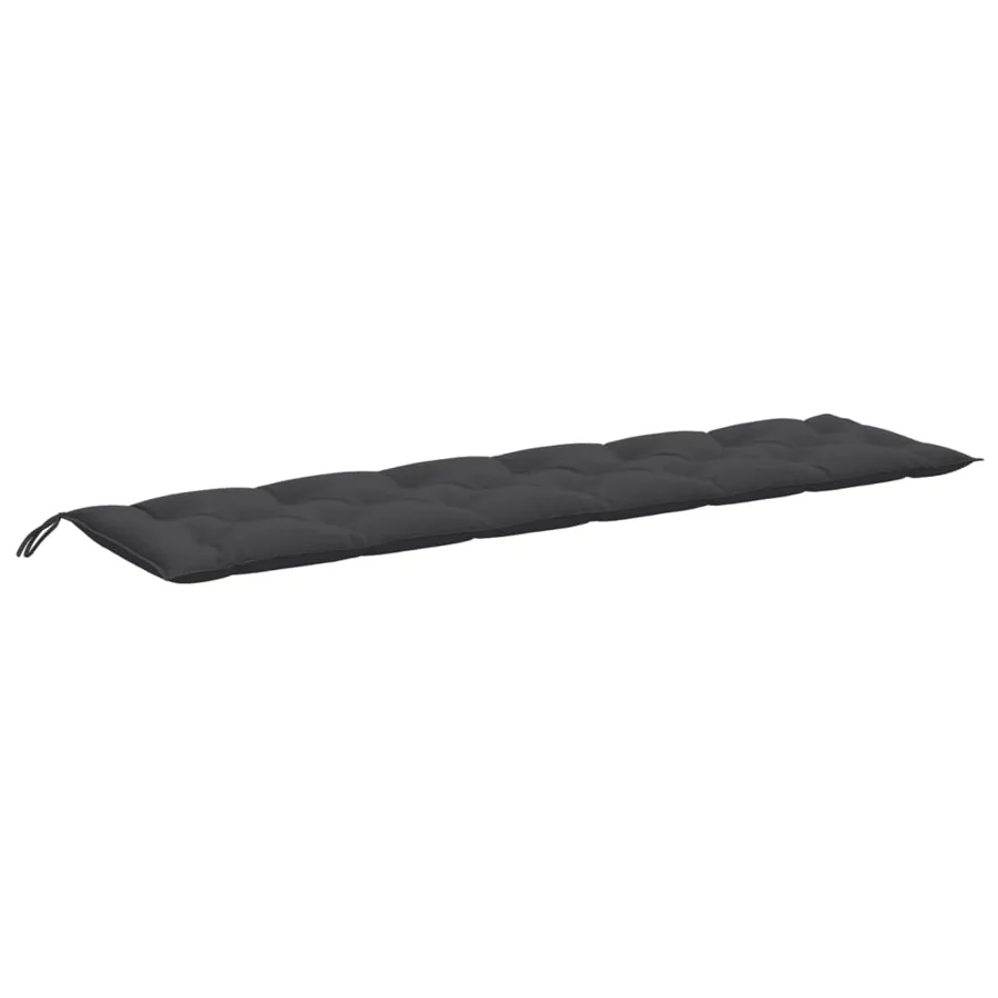 Coussins de banc de jardin lot de 2 anthracite mélangé tissu - 5