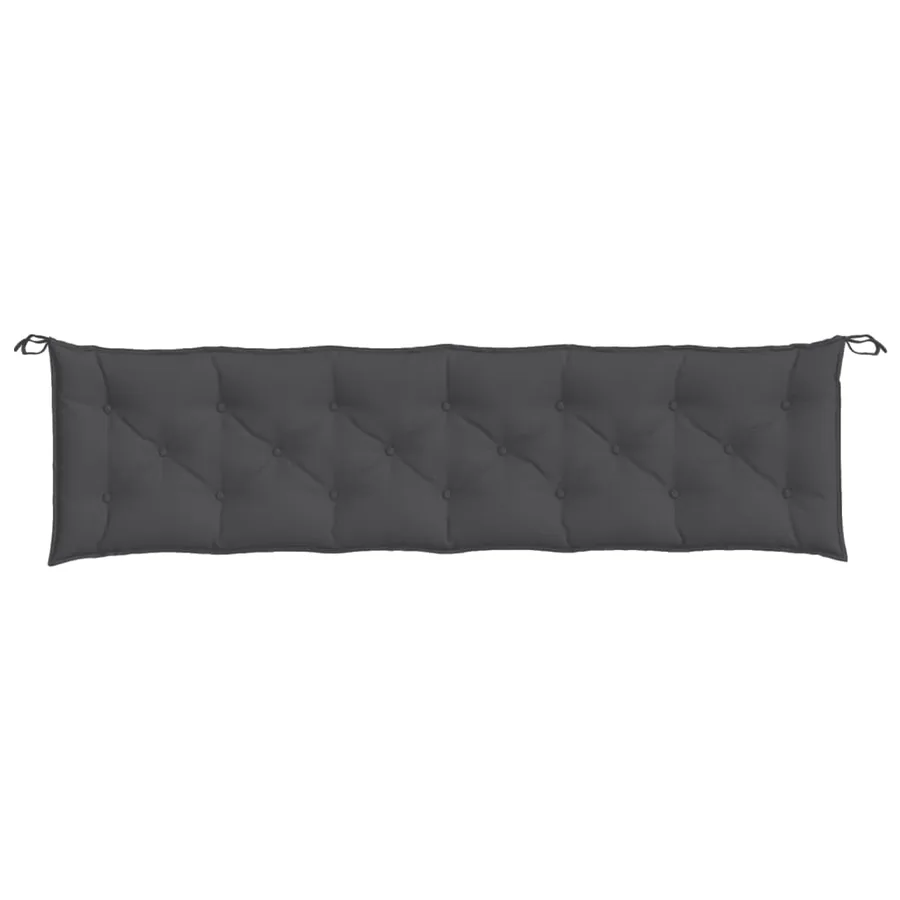 Coussins de banc de jardin lot de 2 anthracite mélangé tissu - 6