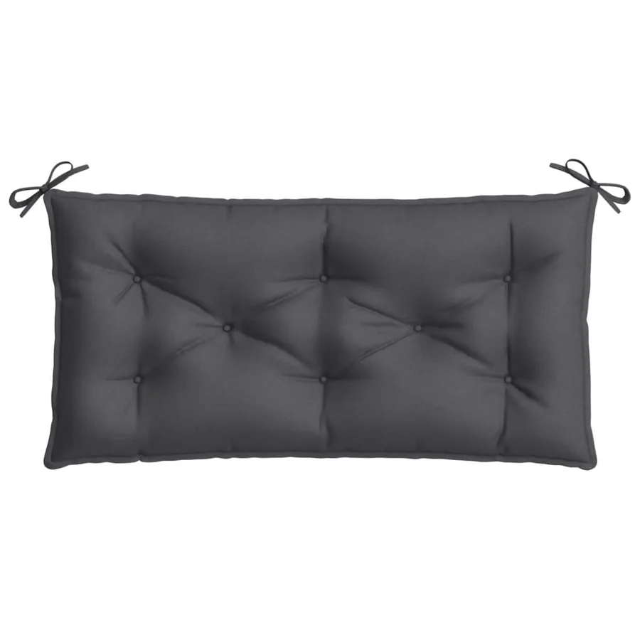 Coussins de banc de jardin lot de 2 anthracite mélangé tissu - 6