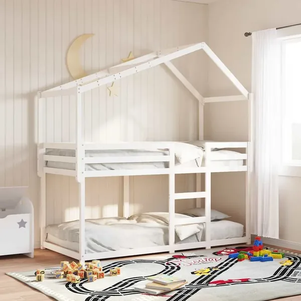 Toit de lit pour enfants 203x80,5x142 cm bois de pin massif