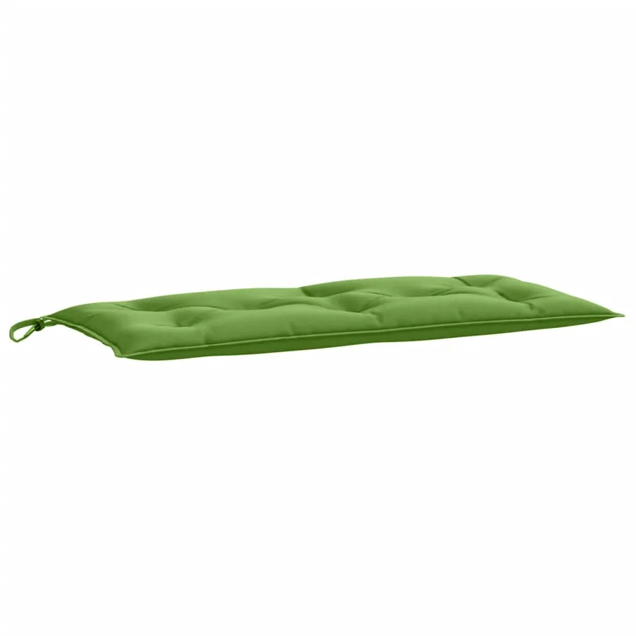 Coussins de banc de jardin lot de 2 vert mélangé tissu - 5