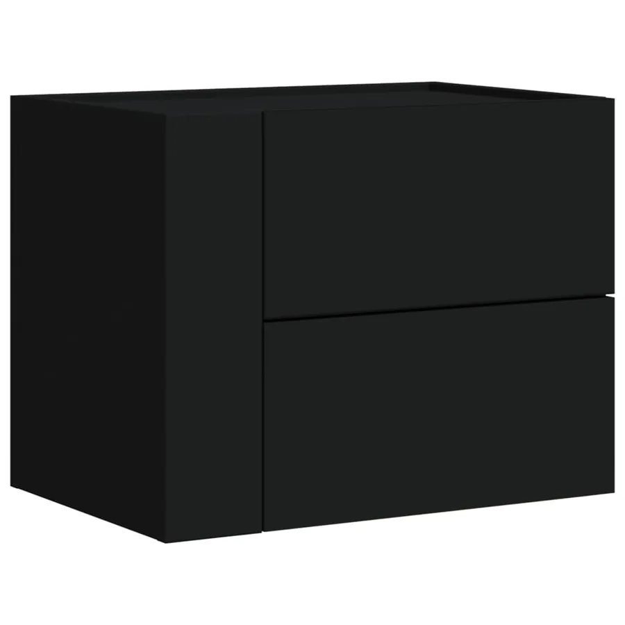 Tables de chevet murales 2 pcs noir 45x30x35 cm - 5