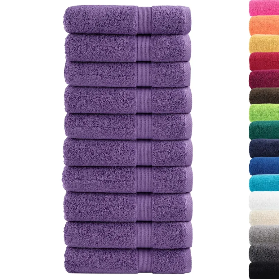 Essuie-mains de qualité supérieure SOLUND 10pcs violet 600 g/m² - 2