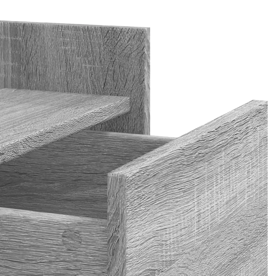 Table de chevet sonoma gris 45x50x65 cm bois d'ingénierie - 9