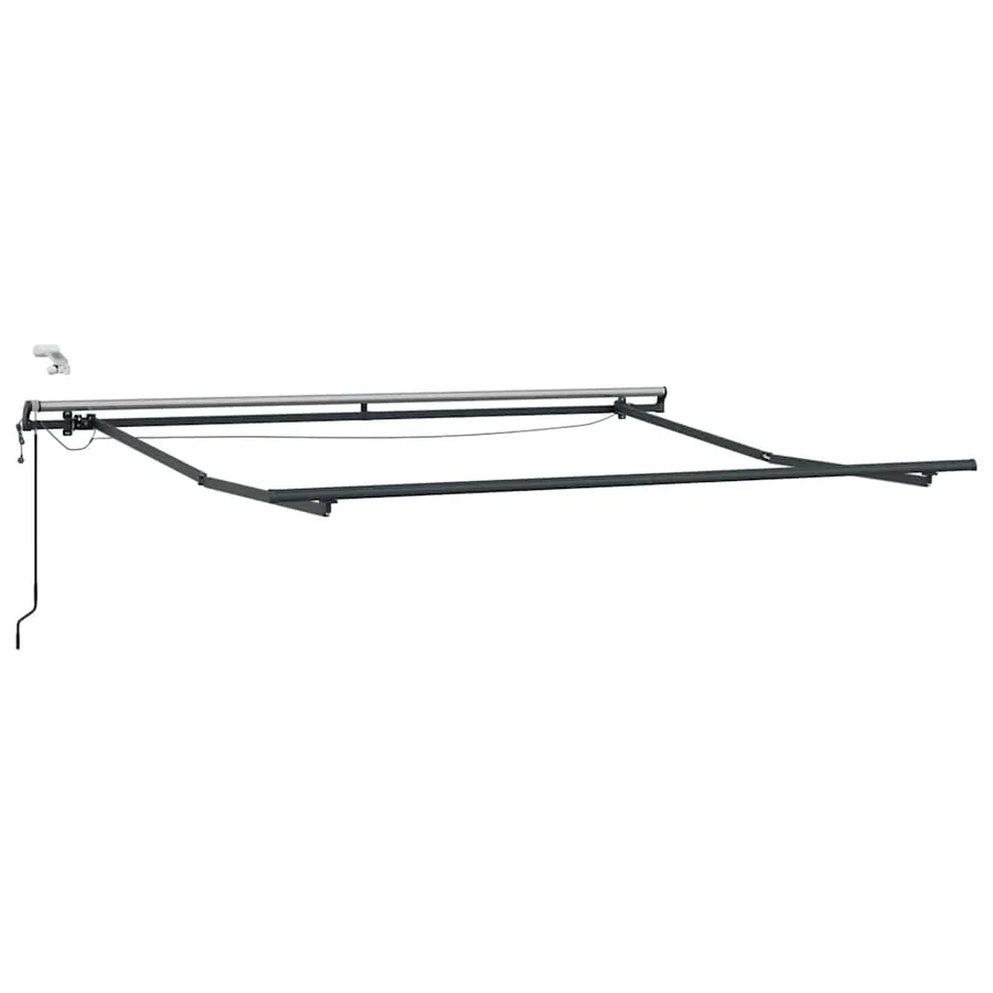 Auvent rétractable automatique avec LED marron 300x250 cm - 7