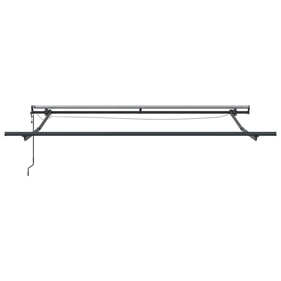 Auvent rétractable automatique avec LED marron 300x250 cm - 9