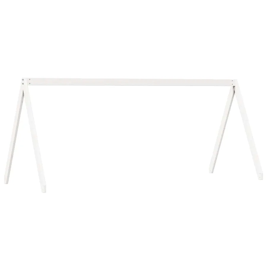 Toit de lit pour enfants blanc 209x85,5x88cm bois de pin massif - 2