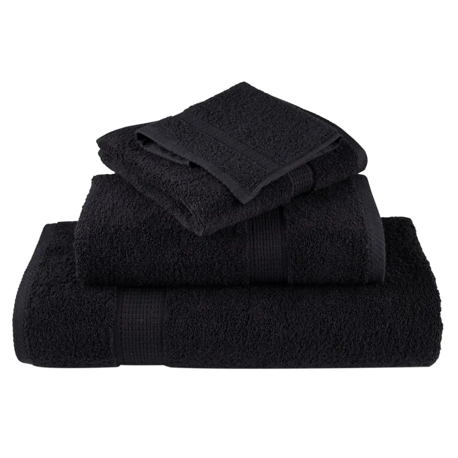 Serviettes de qualité supérieure SOLUND 10 pcs noir 600 g/m² - 4