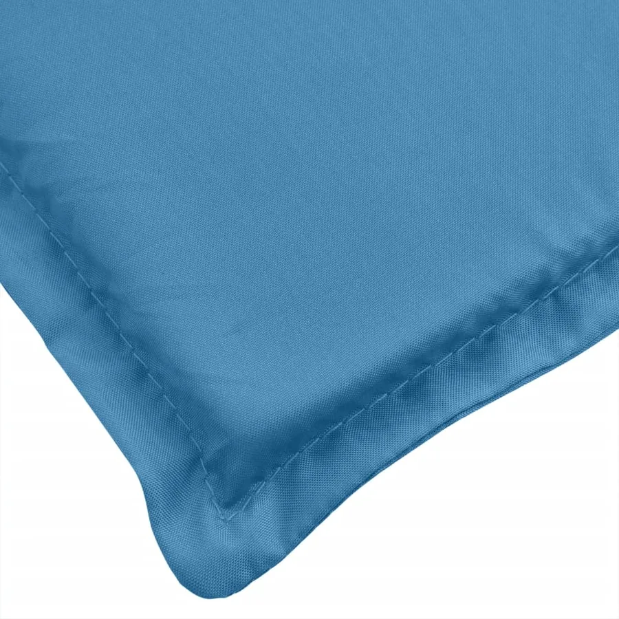 Coussins de banc de jardin lot de 2 bleu mélangé tissu - 8