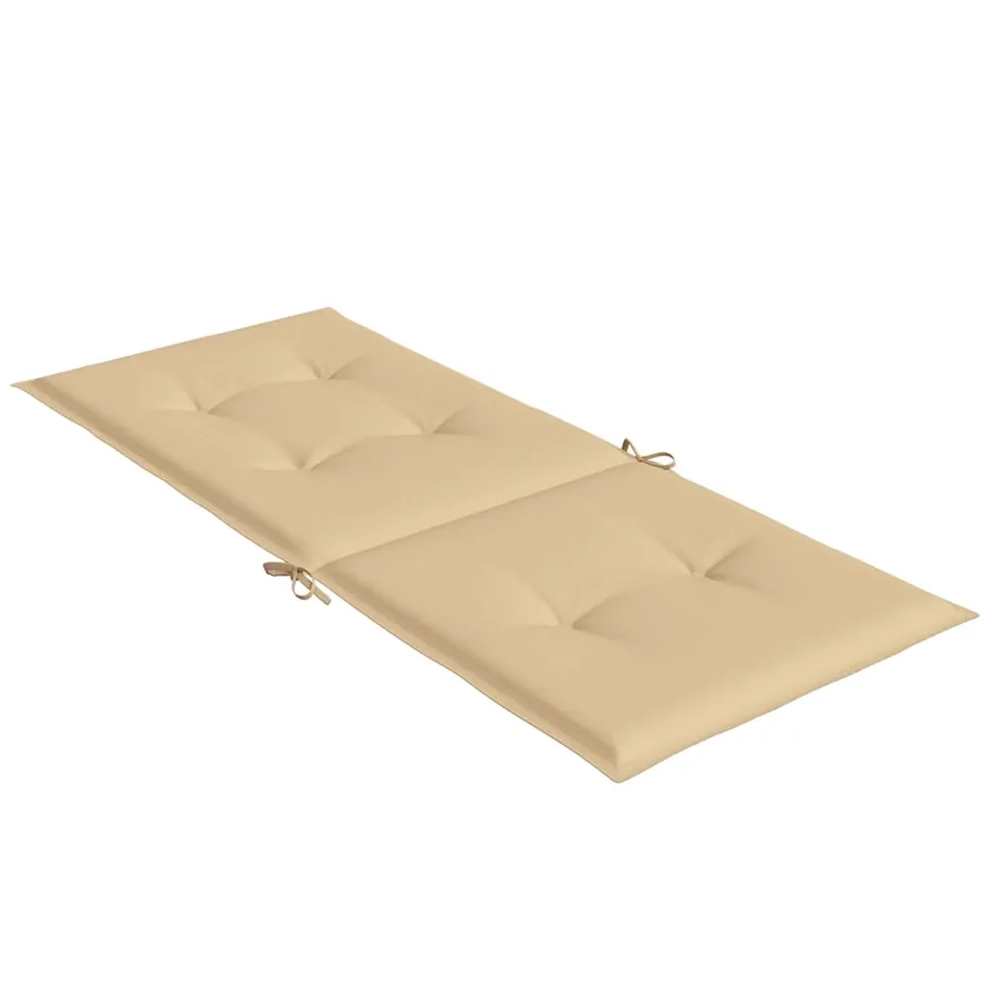 Coussins de chaise à dossier haut lot de 2 beige mélangé tissu - 6