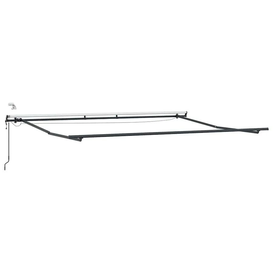Auvent rétractable automatique avec LED marron 500x300 cm - 7