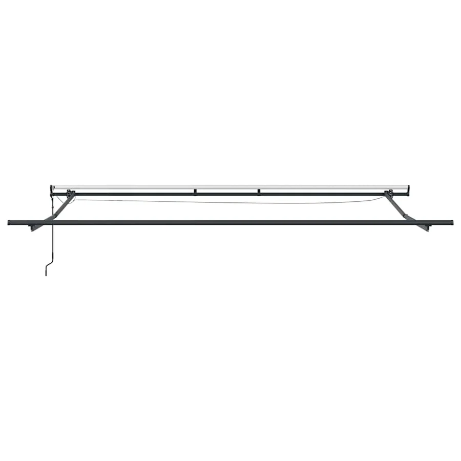 Auvent rétractable automatique avec LED marron 500x300 cm - 9