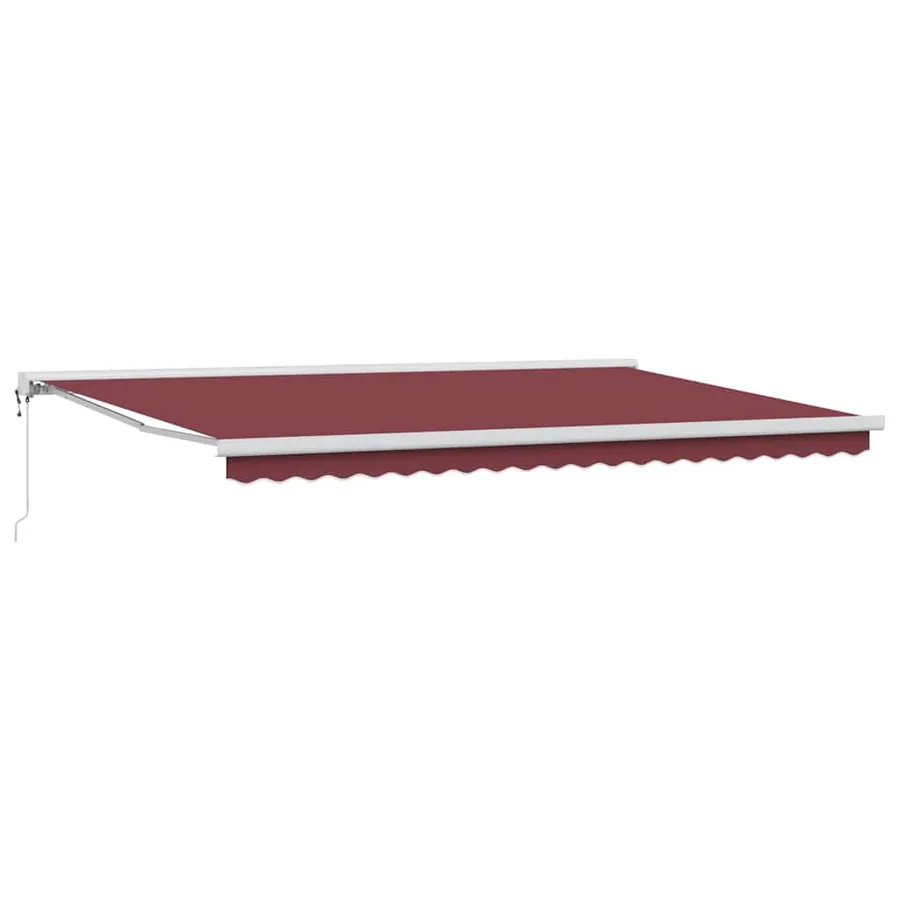 Auvent rétractable automatique bordeaux 500x300 cm - 2