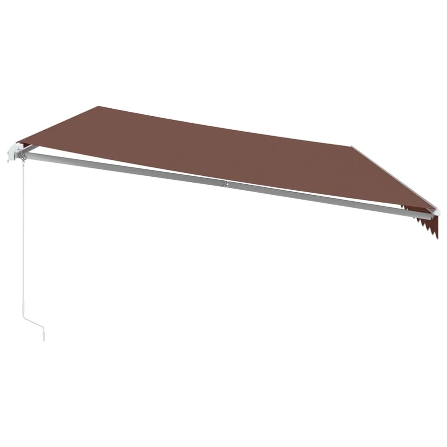 Auvent manuel rétractable marron 600x350 cm - 4