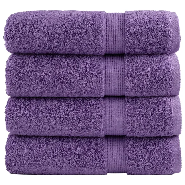 Serviettes de douche de qualité supérieure SOLUND 4 pcs violet